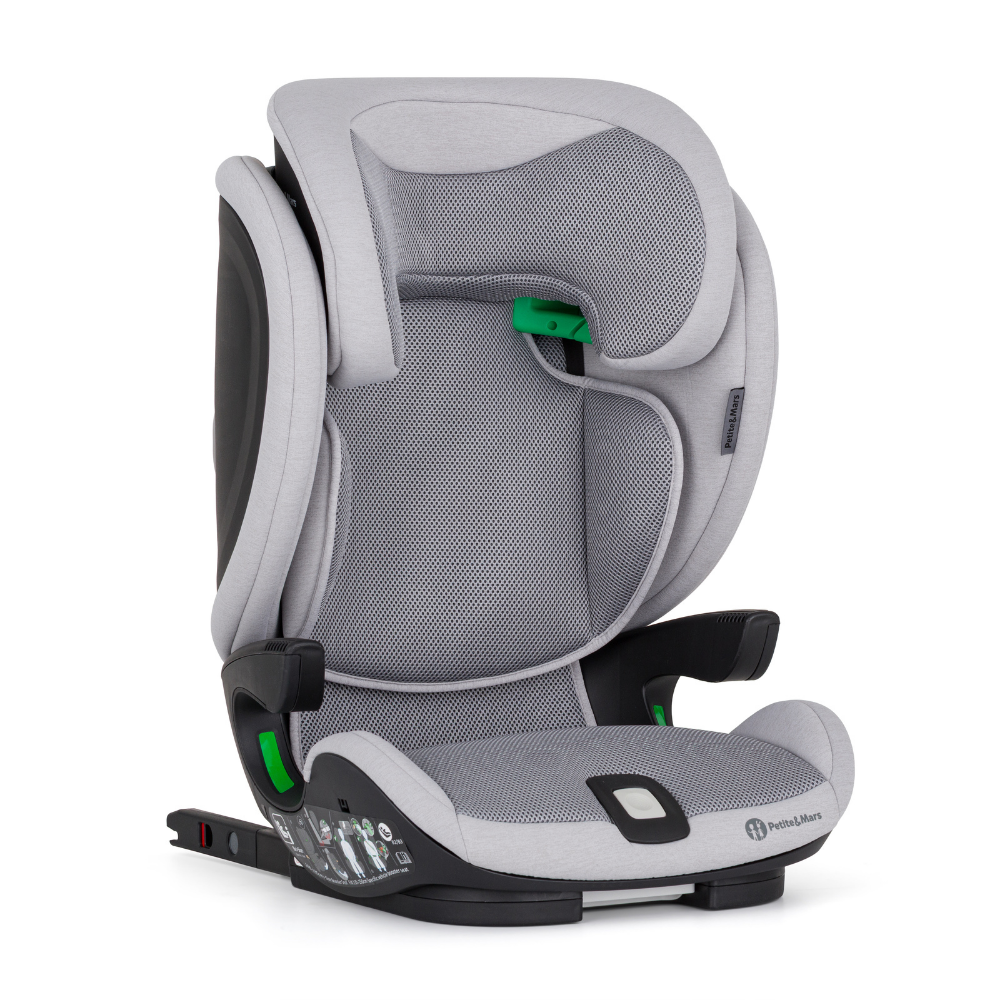 PETITE&amp;MARS Autosedačka Elite Fix Pro i-Size Gentle Grey Air 100-150 cm (15-36 kg)