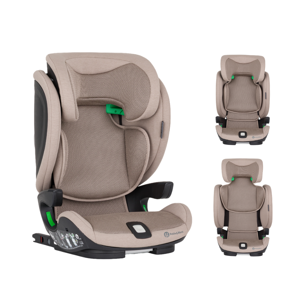 PETITE&amp;MARS Autosedačka Elite Fix Pro i-Size Tan Brown Air 100-150 cm (15-36 kg)