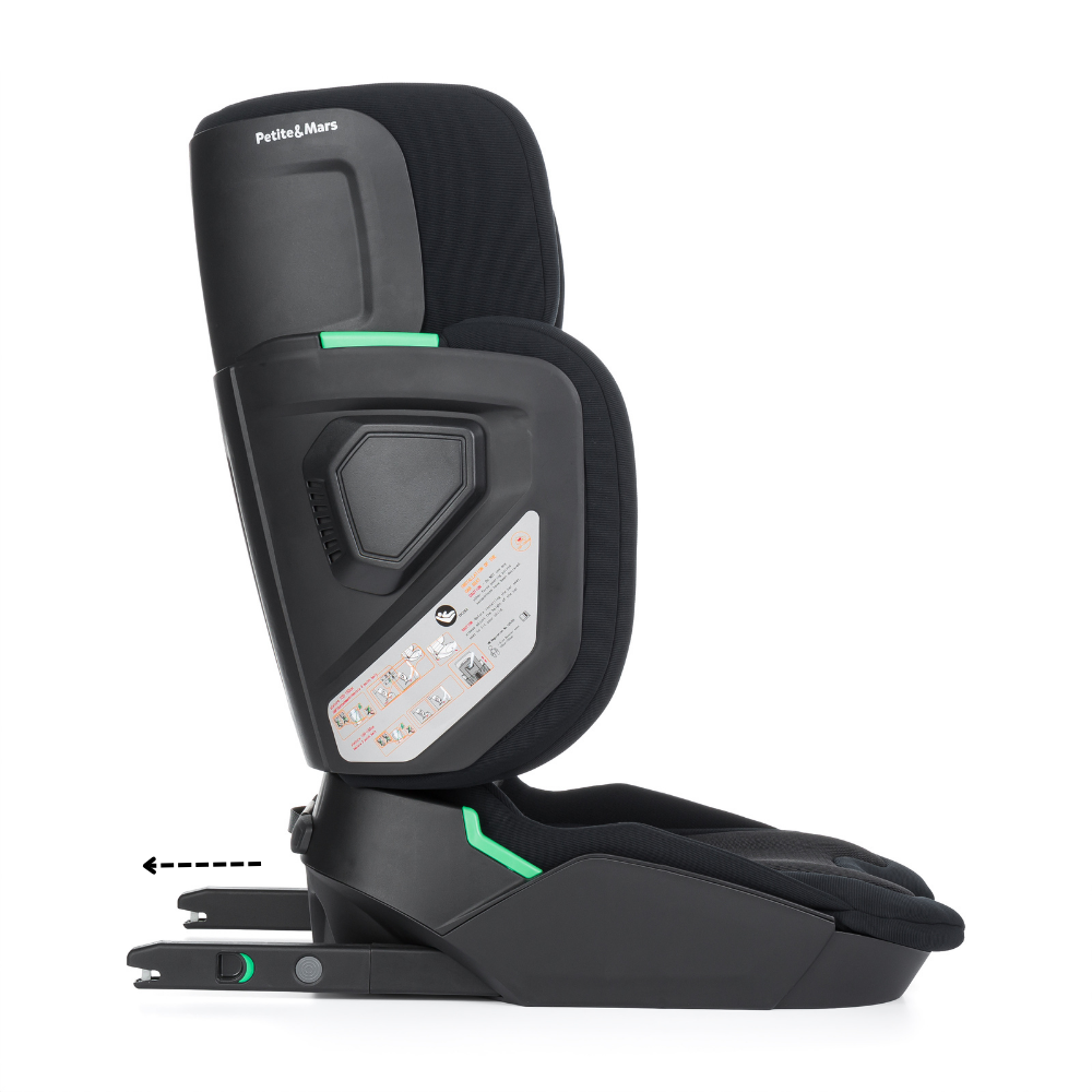PETITE&amp;MARS Autosedačka Flex Pro i-Size Coal Black Air 100-150 cm (15-36 kg)