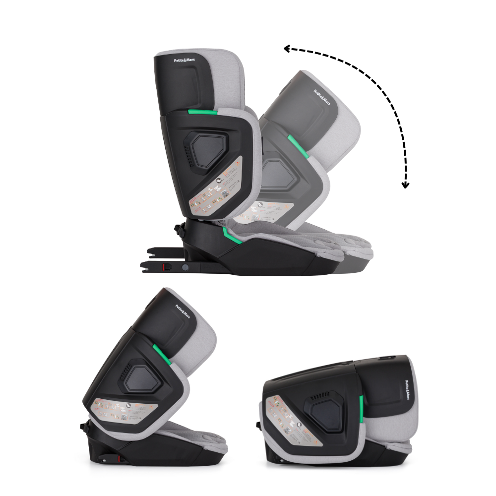 PETITE&amp;MARS Autosedačka Flex Pro i-Size Gentle Grey Air 100-150 cm (15-36 kg)