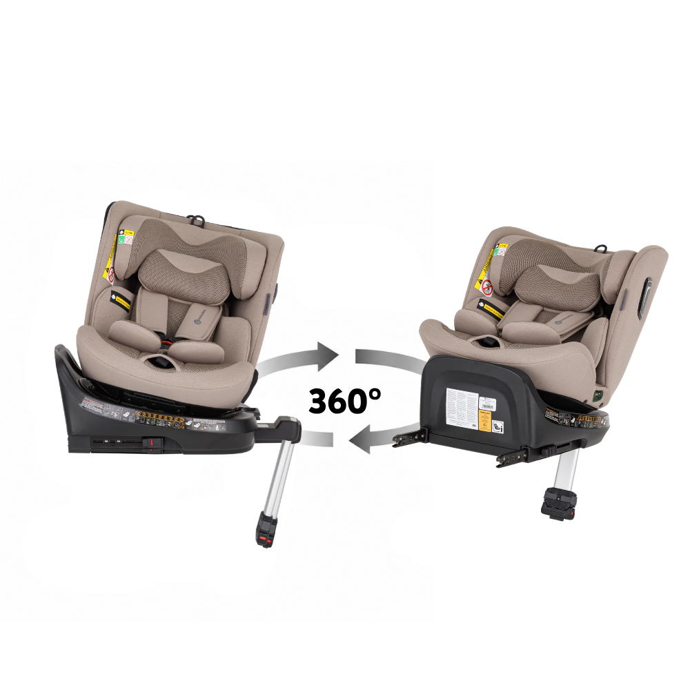PETITE&amp;MARS Autosedačka Twistguard Pro i-Size Tan Brown Air 40-150 cm(0-36 kg)