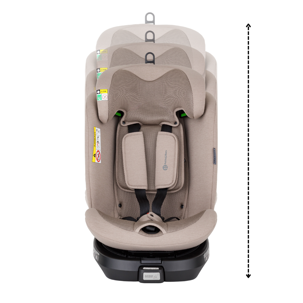 PETITE&amp;MARS Autosedačka Twistguard Pro i-Size Tan Brown Air 40-150 cm(0-36 kg)