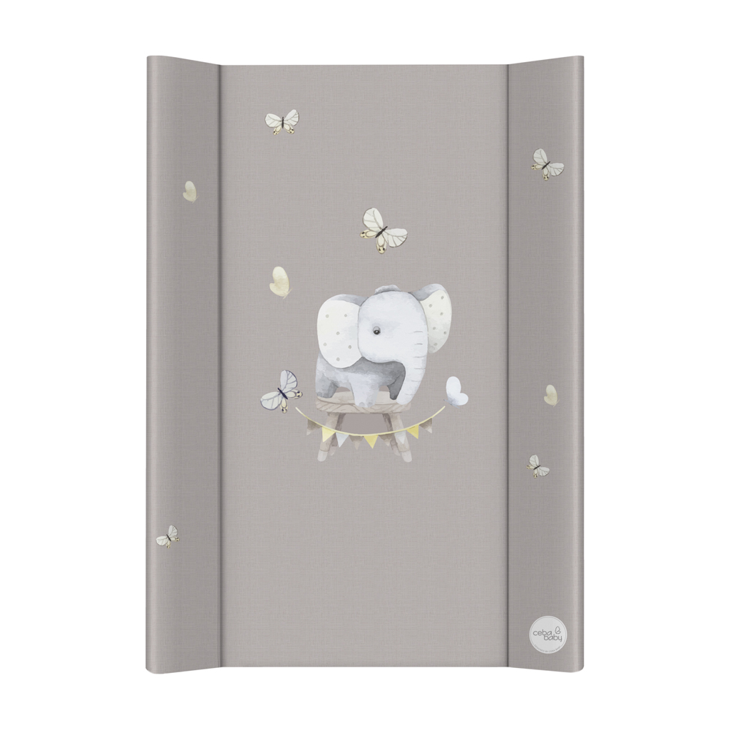 CEBA BABY Podložka prebaľovacia 2-hranná mäkká (50x70) Basic Little Elephant