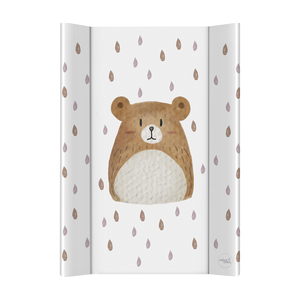 CEBA BABY Podložka prebaľovacia 2-hranná s pevnou doskou (50x70) Bear Buddy