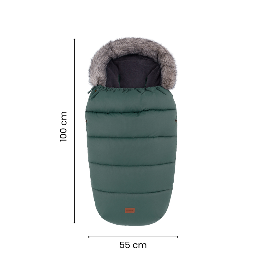 PETITE&amp;MARS Set zimný fusak Comfy 4v1 + rukavice na kočík Furry Rich Brown