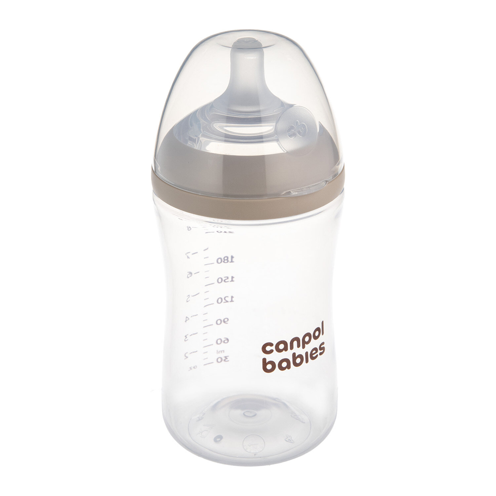 CANPOL BABIES Fľaša antikoliková Natural shape 260ml