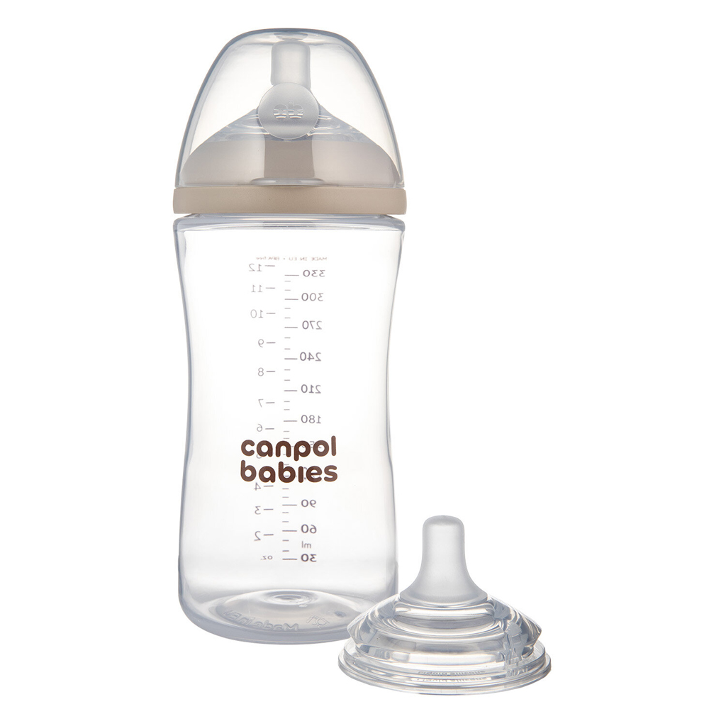 CANPOL BABIES Fľaša antikoliková Natural shape 260ml