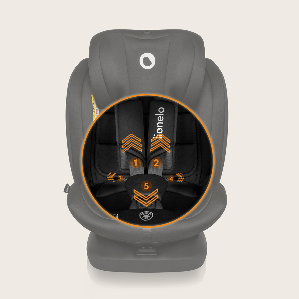 LIONELO Autosedačka Bastiaan i-Size (40-150 cm) Black Grey