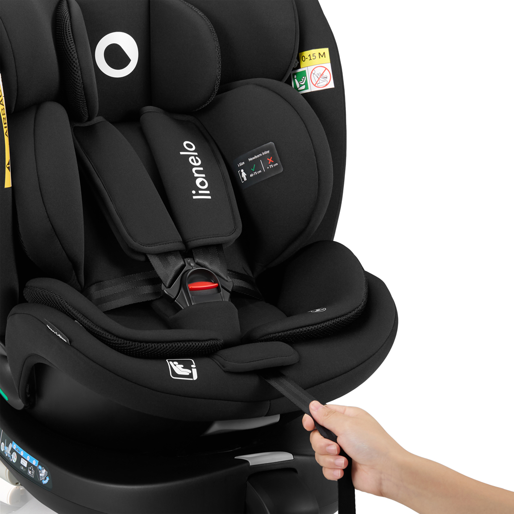 LIONELO Autosedačka Navy i-Size (40-150 cm) Black Onyx