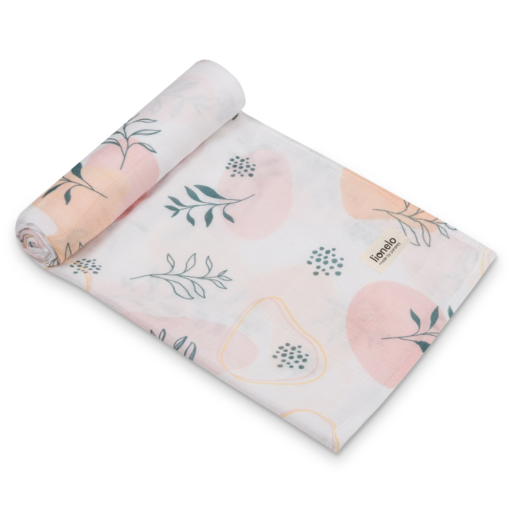 LIONELO Bambusové plienky Bamboo Set Leaf, 3 ks
