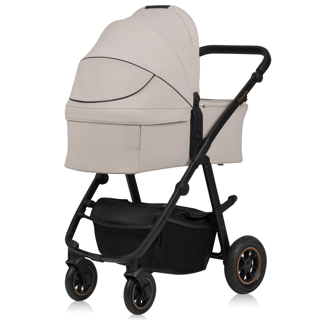 LIONELO Kočík kombinovaný Amber Plus 3v1 Beige Sand