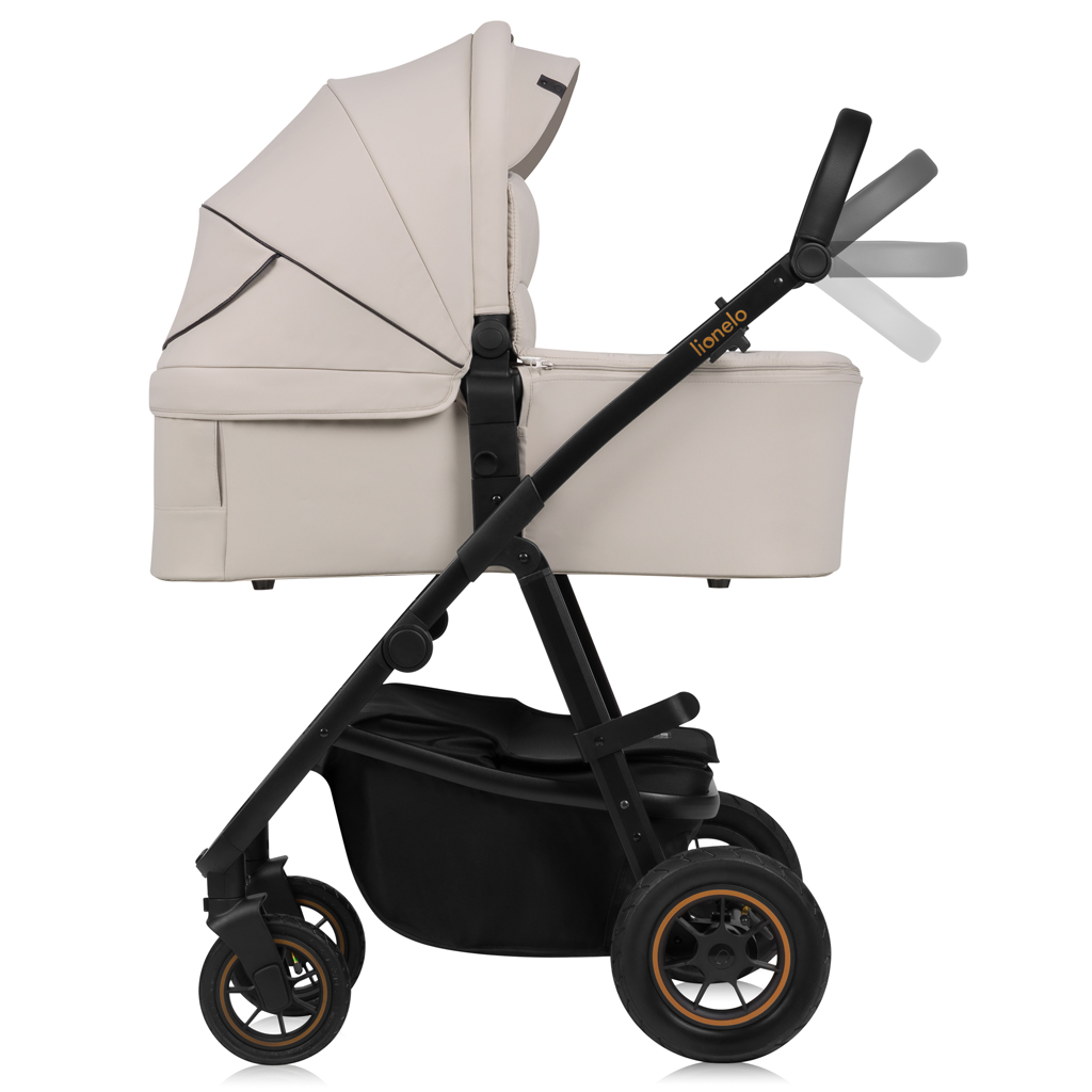 LIONELO Kočík kombinovaný Amber Plus 3v1 Beige Sand