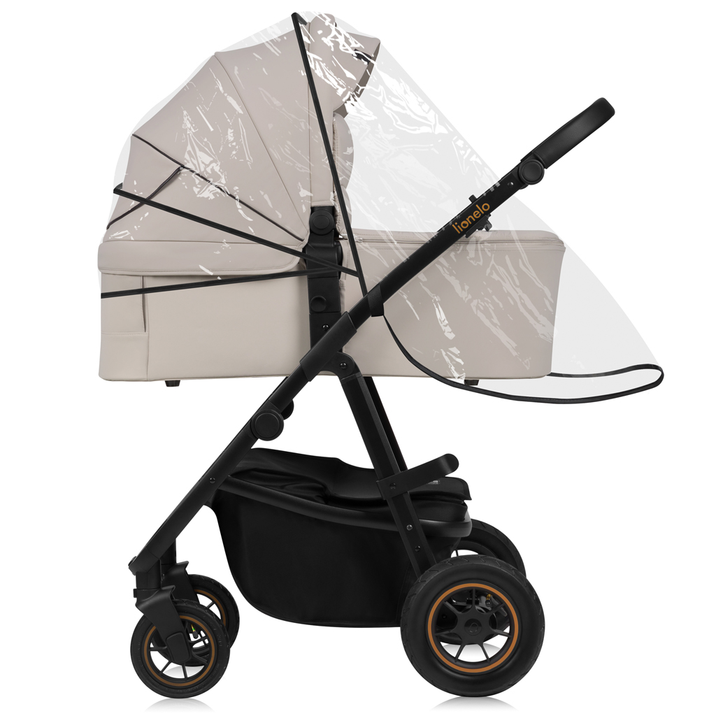 LIONELO Kočík kombinovaný Amber Plus 3v1 Beige Sand