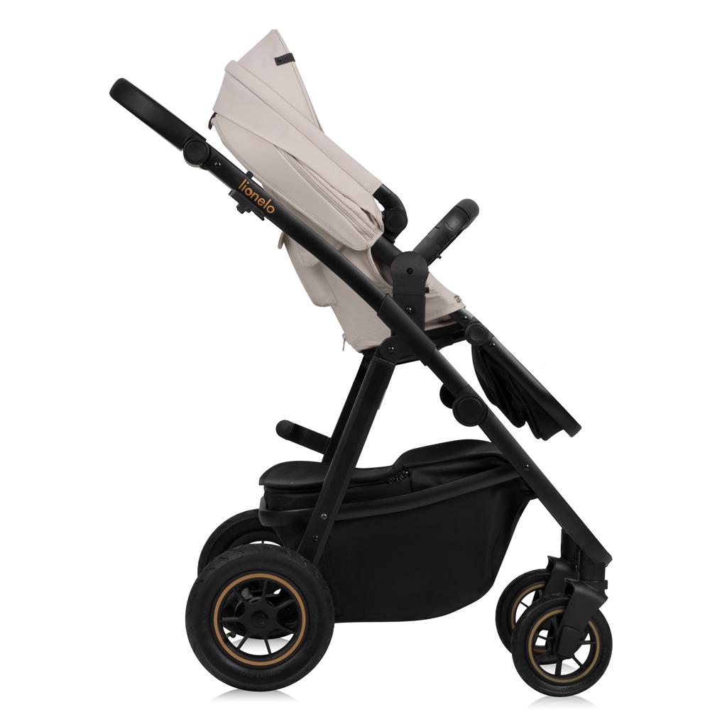 LIONELO Kočík kombinovaný Amber Plus 3v1 Beige Sand