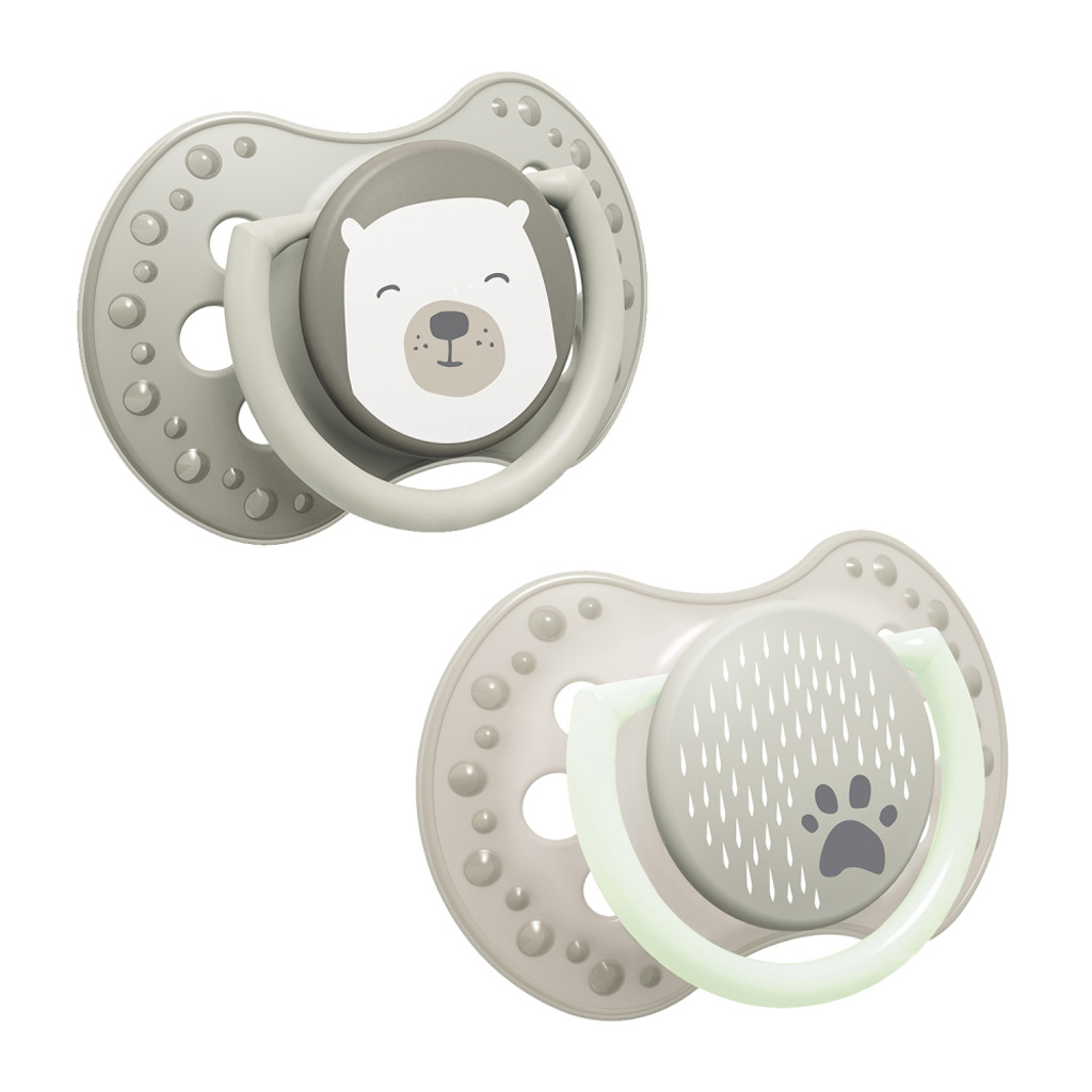 LOVI Cumlík silikónový dynamický 0-6m 2ks Buddy Bear