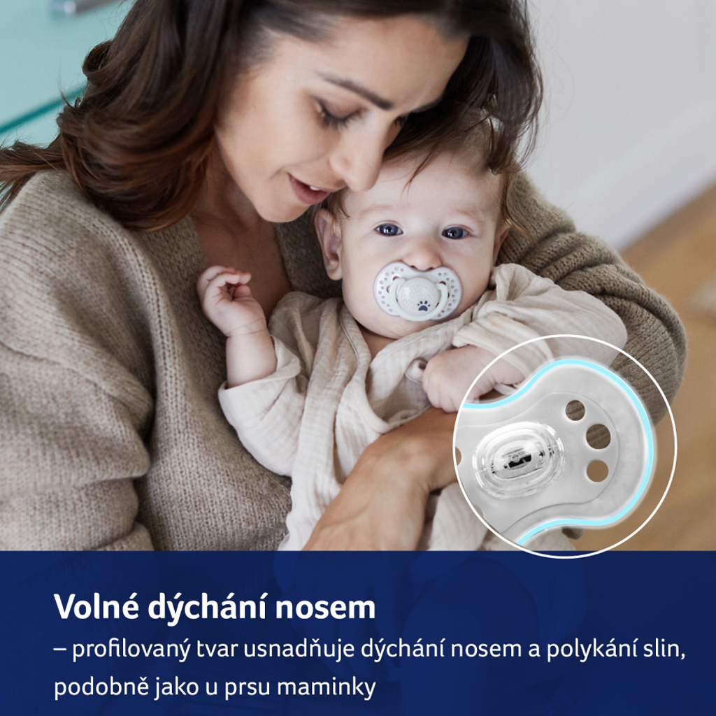 LOVI Cumlík silikónový dynamický 0-6m 2ks Buddy Bear