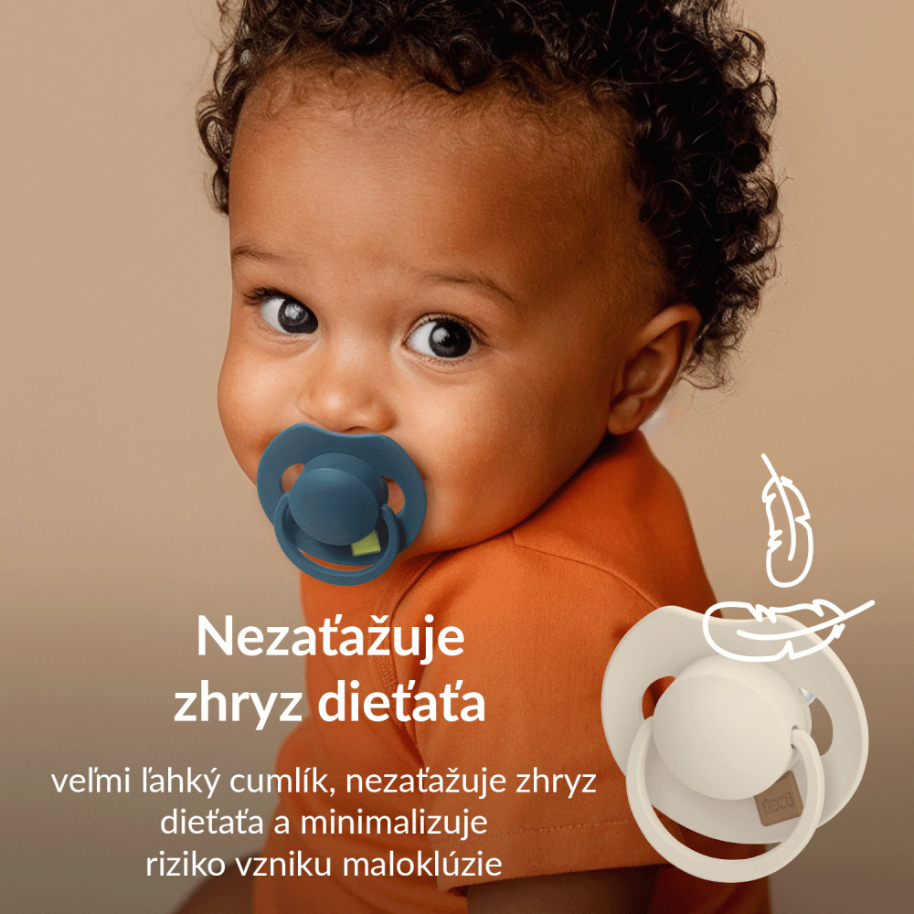 LOVI Cumlík svietiaci silikónový dynamický Prime 0-6m 1ks Blush