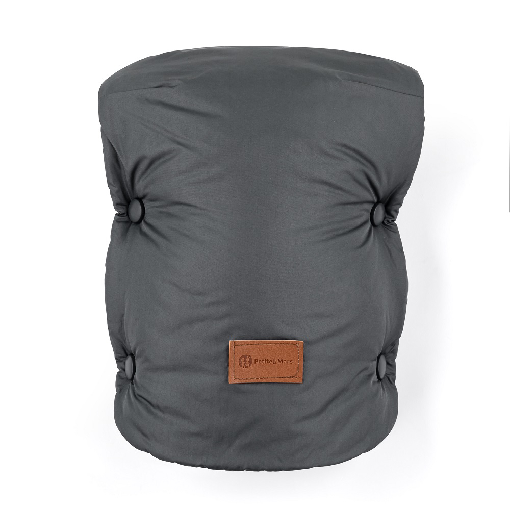 PETITE&amp;MARS Fusak 4v1 Comfy Elegant Caramel + rukávnik Jasie Charcoal Grey