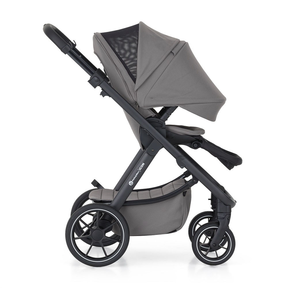PETITE&amp;MARS Kočík kombinovaný ICON 2v1 Dove Grey LITE RWS