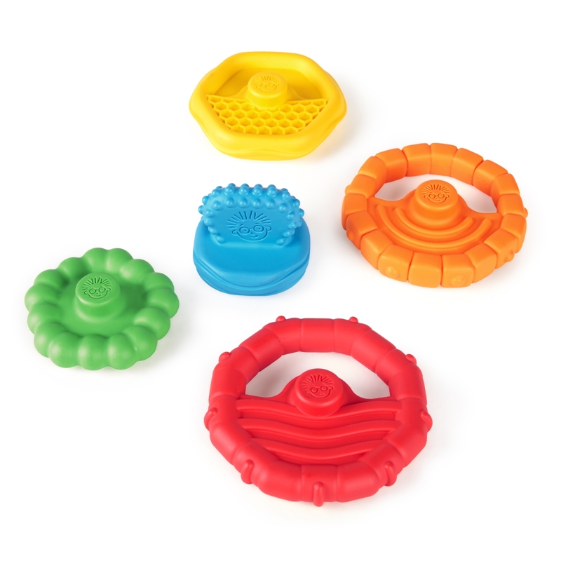 BABY EINSTEIN Hryzačka stohovacia 2v1 Stack&amp;Teethe™ 0m+