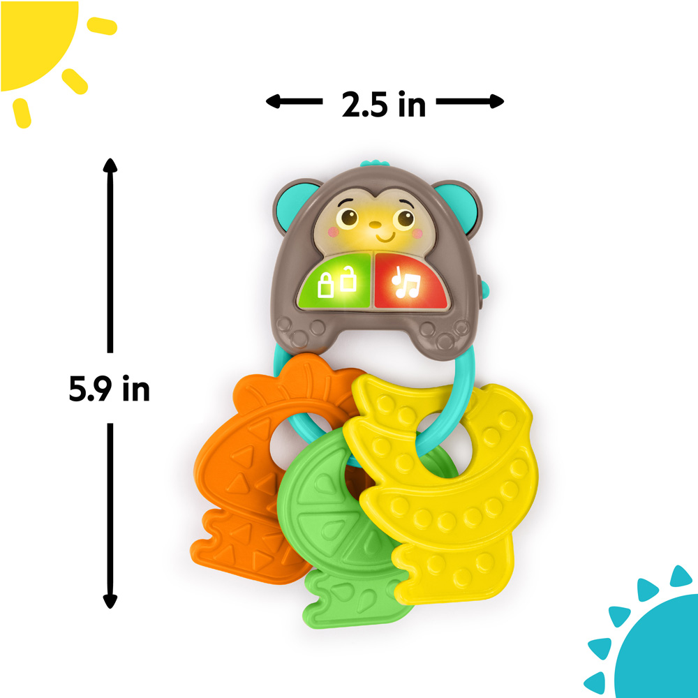 BRIGHT STARTS Hračka hudobná kľúče MonKeys™ 6m+