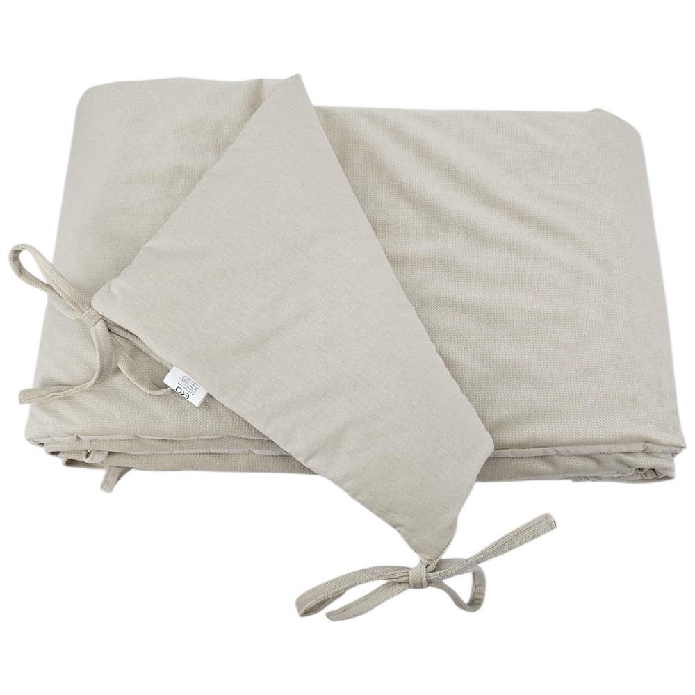 EKO Mantinel do postieľky bavlnený Velvet Light Beige 180cm