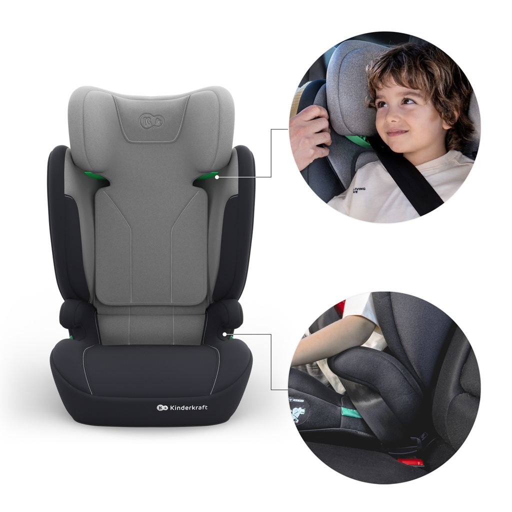 KINDERKRAFT Autosedačka i-Spark 2 Plus i-Size (100-150 cm) Grey