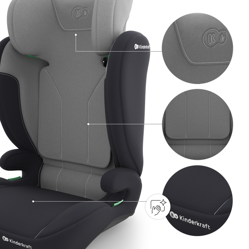 KINDERKRAFT Autosedačka i-Spark 2 Plus i-Size (100-150 cm) Grey
