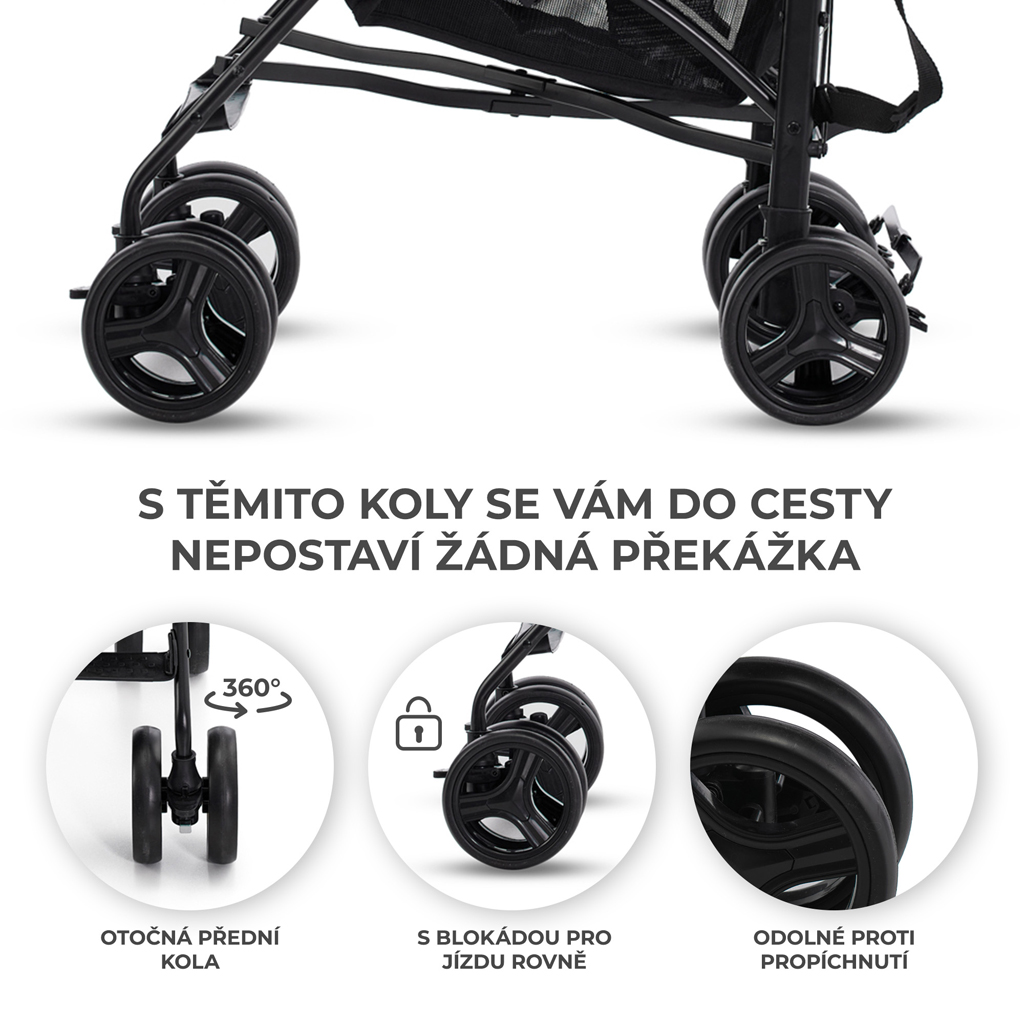KINDERKRAFT Kočík golfový Tik Beige