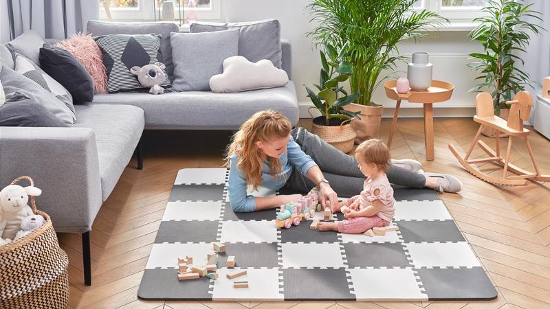 KINDERKRAFT Podložka penová puzzle Luno 150 x 180 cm Yellow, 30 ks