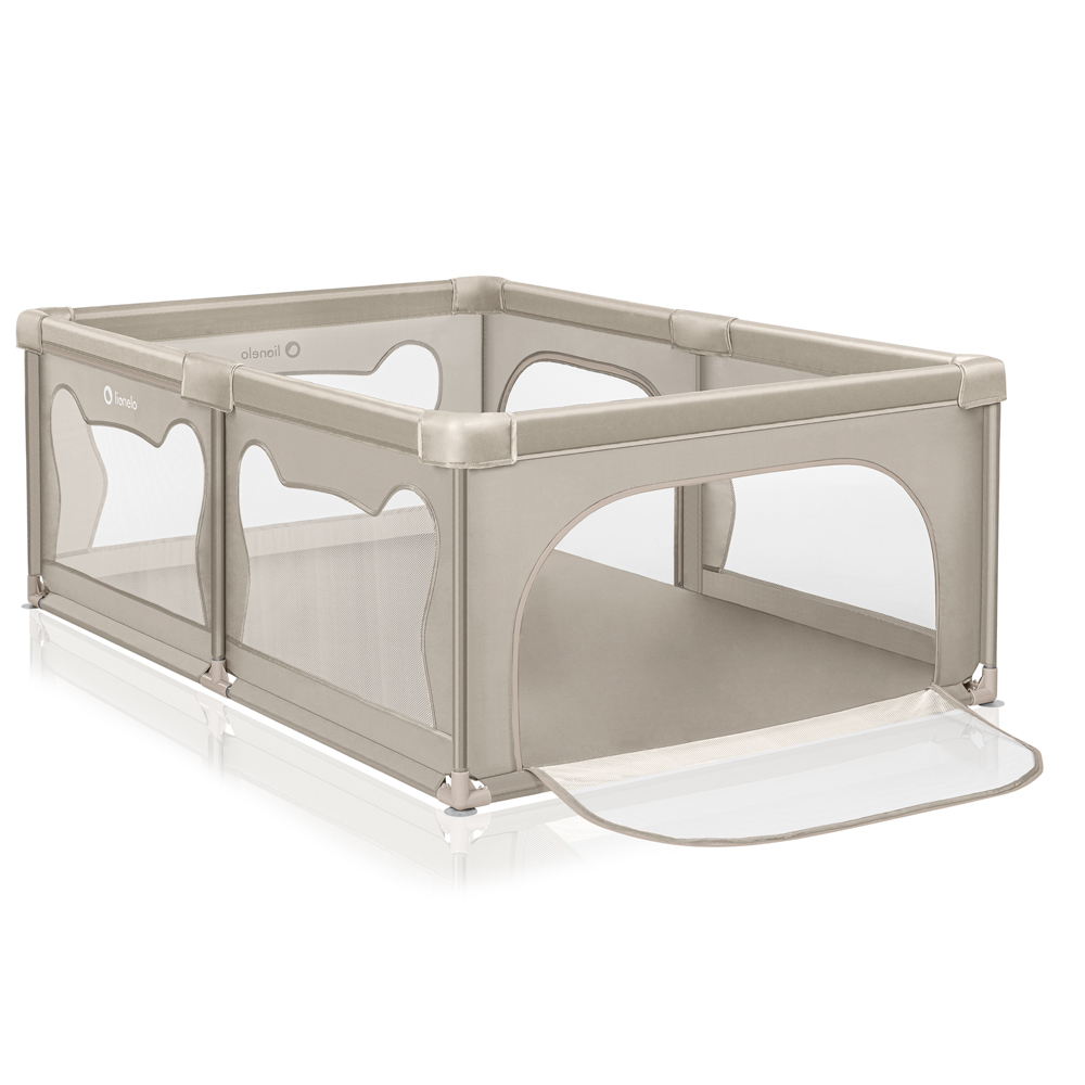 LIONELO Ohrádka pre deti Willow Beige Sand 127 x 187 cm