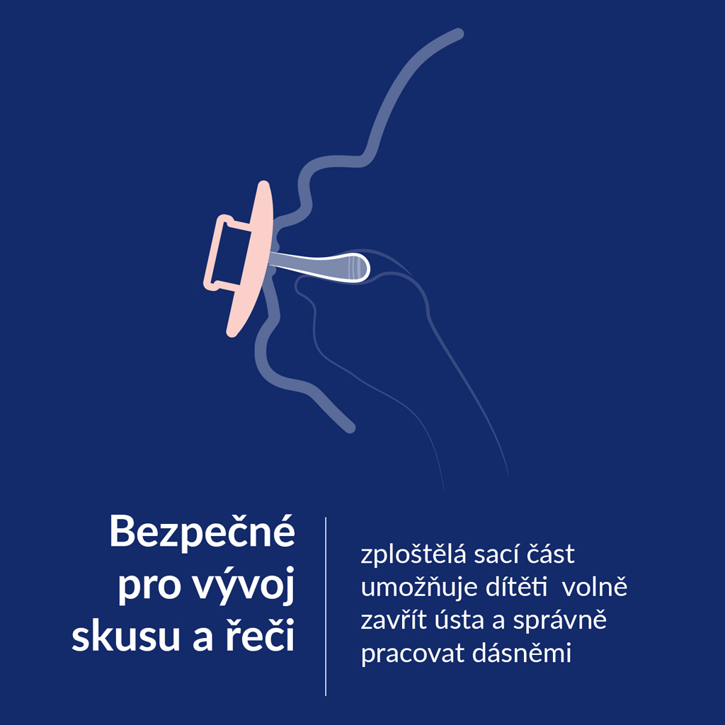 LOVI Cumlík silikónový dynamický Prime 6-18m 2ks Baby Blue/Blue