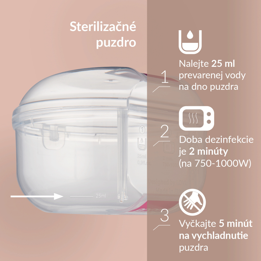 LOVI Cumlík svietiaci silikónový dynamický Prime 18m+ 2ks Ivory/Blush