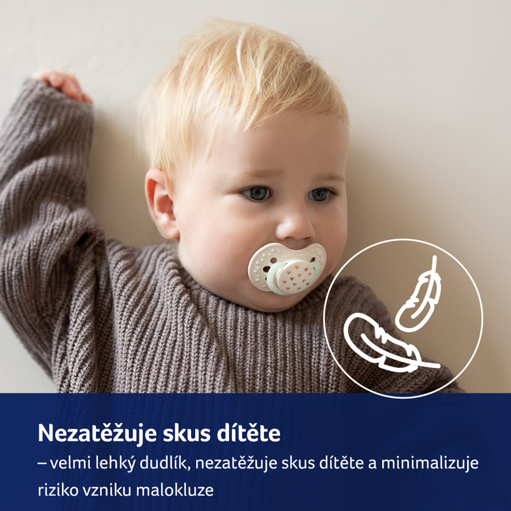 LOVI Cumlík svietiaci silikónový dynamický Teddy love 18m+ 2ks