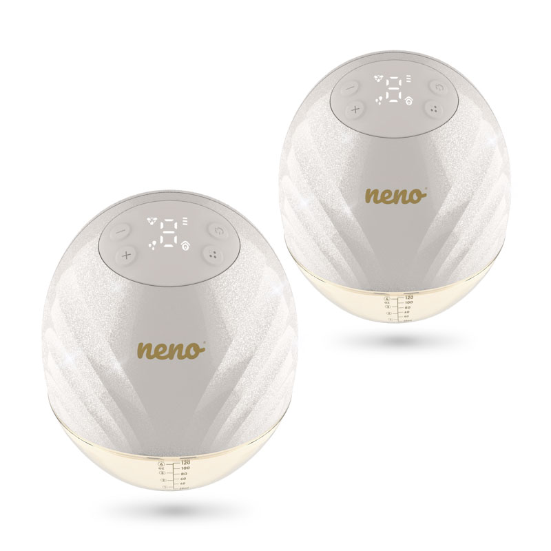 NENO Odsávačka mlieka Perla Duo bezdrôtová hands-free mušľová 3-fázová, 9 úrovní odsávania, USB-C