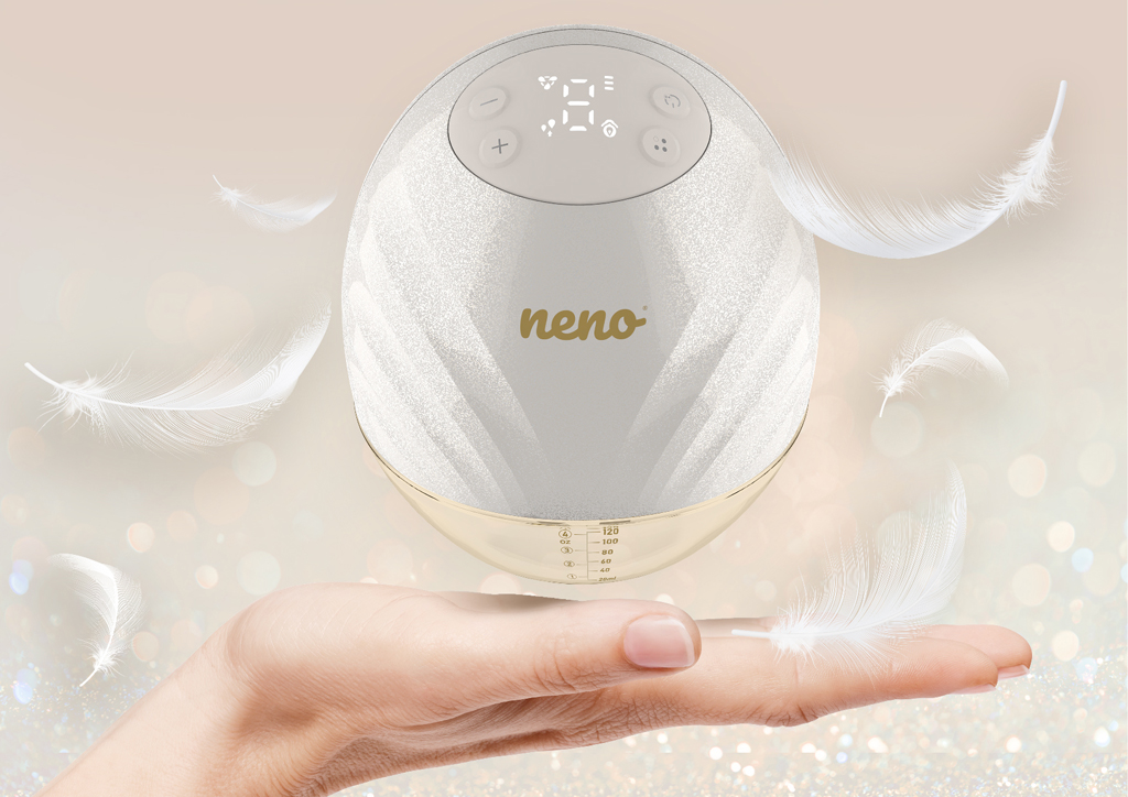 NENO Odsávačka mlieka Perla Duo bezdrôtová hands-free mušľová 3-fázová, 9 úrovní odsávania, USB-C