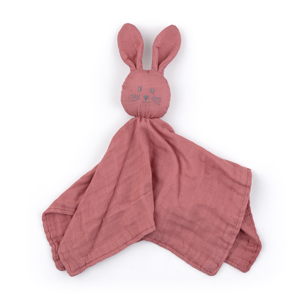 PETITE&amp;MARS Maznáčik bambusový mušelínový Hugo Dusty Rose 0m+