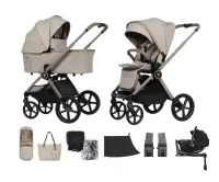 Venicci Upline 3 + Venicci Tiago 360 + Venicci Tiago Isofix Travel Set Pebble
