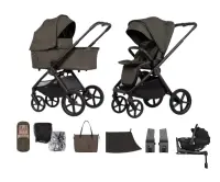 Venicci Upline 3 + Venicci Tiago 360 + Venicci Tiago Isofix Travel Set Truffle