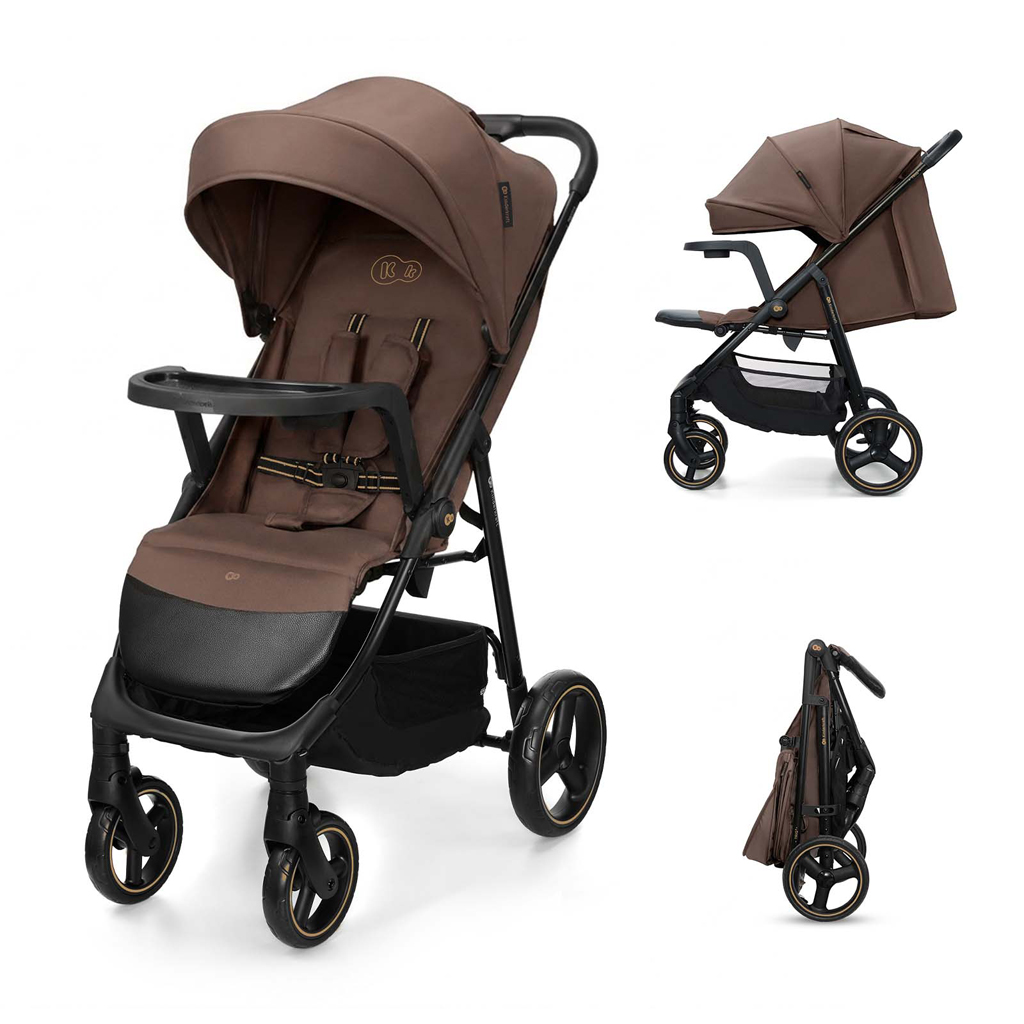 KINDERKRAFT Kočík športový Trig 3 Tray Velvet Mocca