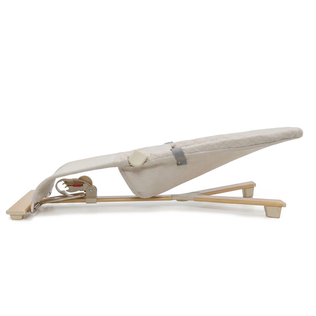 KINDERKRAFT Lehátko pohupujúce Mimi Beige wood, do 9 kg