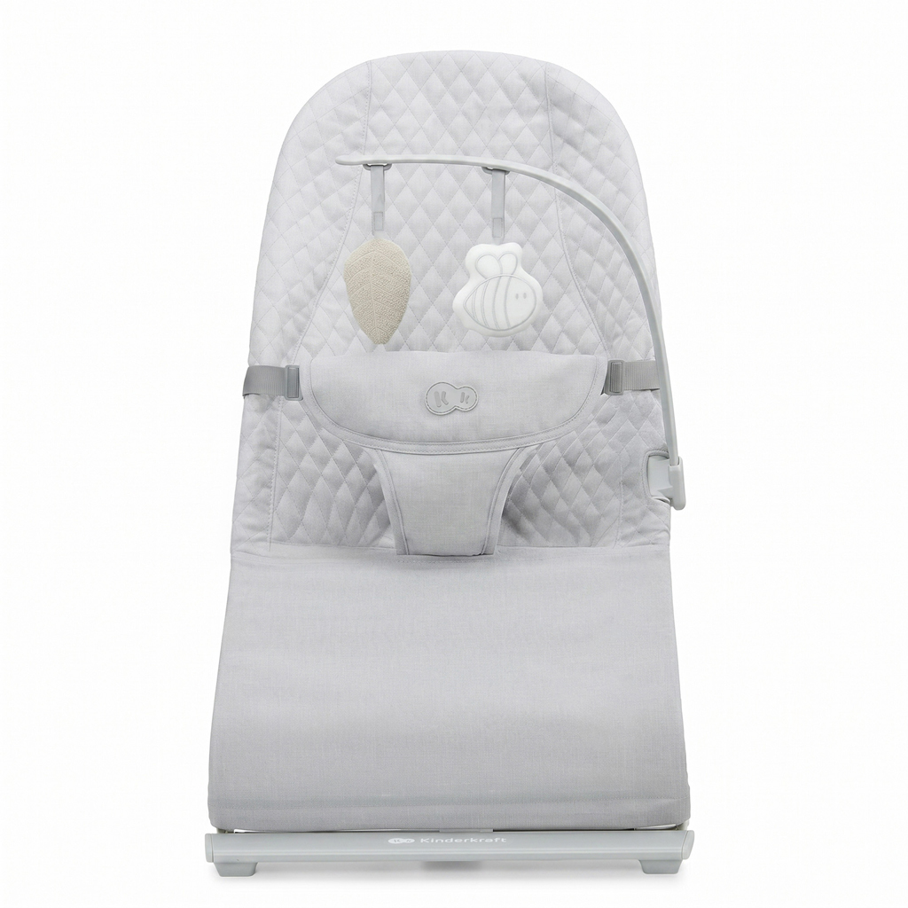 KINDERKRAFT Lehátko pohupujúce Mimi Light grey, do 9 kg