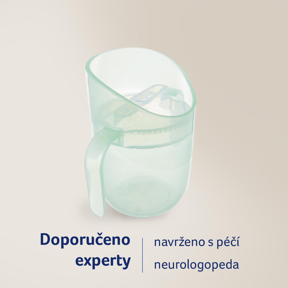 LOVI Hrnček tréningový Genius 150ml Pistachio, 6m+
