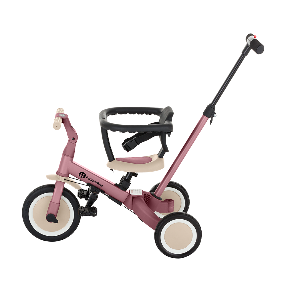 PETITE&amp;MARS Trojkolka multifunkčná 5v1 Turbo Dusty Rose