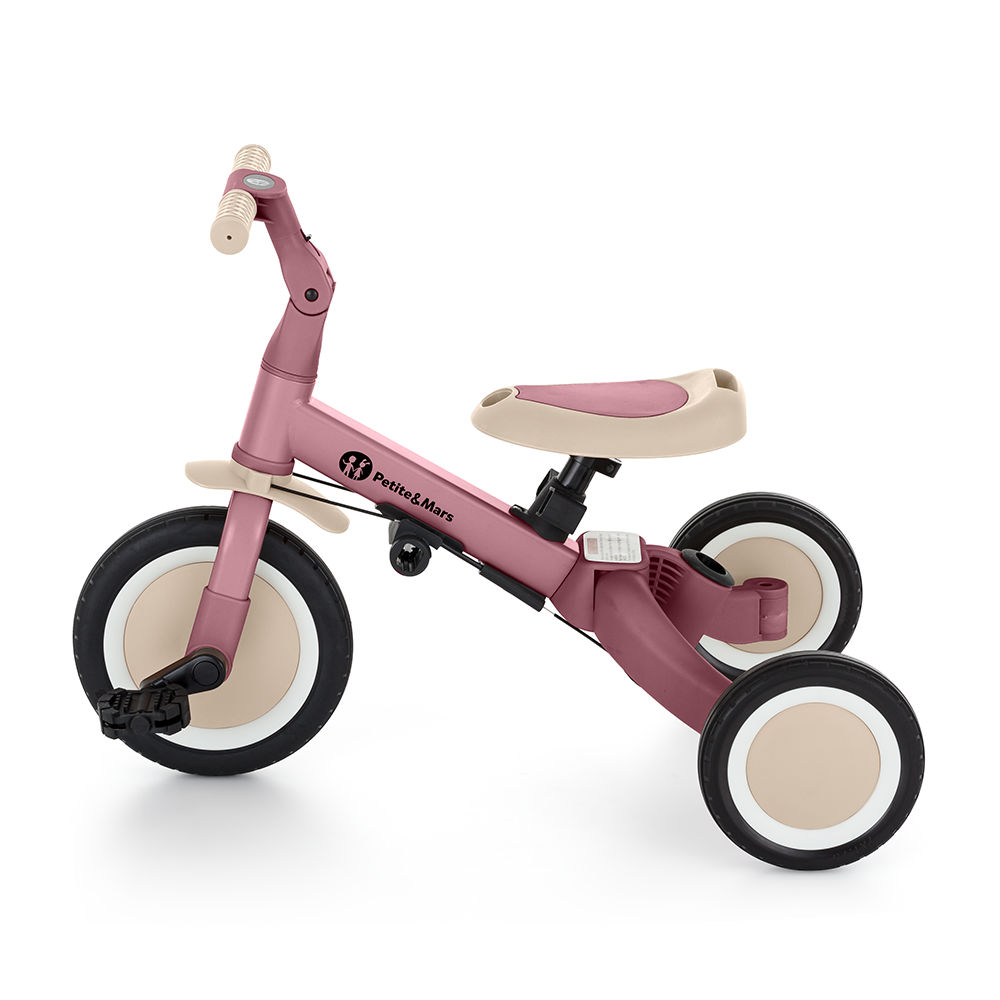 PETITE&amp;MARS Trojkolka multifunkčná 5v1 Turbo Dusty Rose