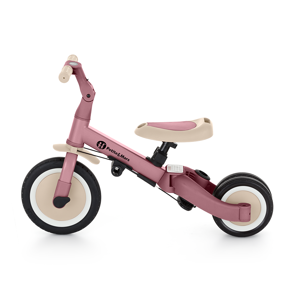 PETITE&amp;MARS Trojkolka multifunkčná 5v1 Turbo Dusty Rose