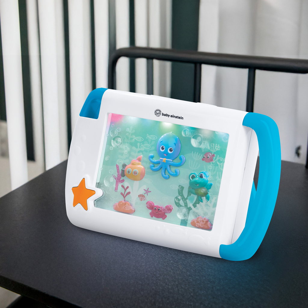 BABY EINSTEIN Tablet so zvukmi, hudbou a svetlami Sea Dreams modrý, 0m+
