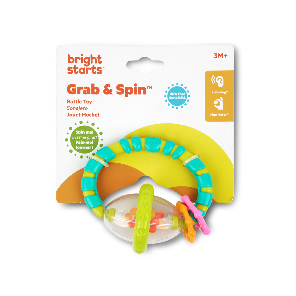 BRIGHT STARTS Hrkálka/Hryzačka Grab &amp; Spin™, 3m+