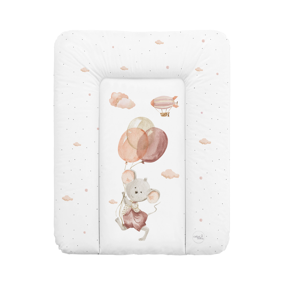 CEBA BABY Podložka prebaľovacia mäkká (50x70) Basic Mouse