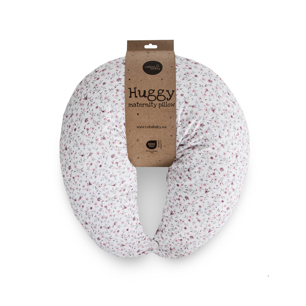 CEBA BABY Vankúš na dojčenie HUGGY (150x60x37) Basic Forget-me-not
